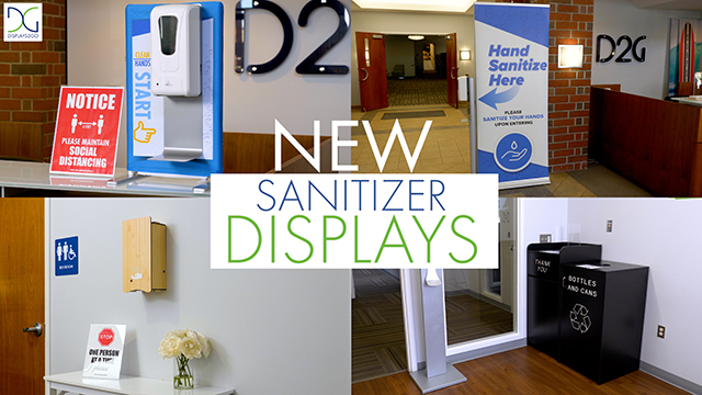 New Sanitizer Displays 